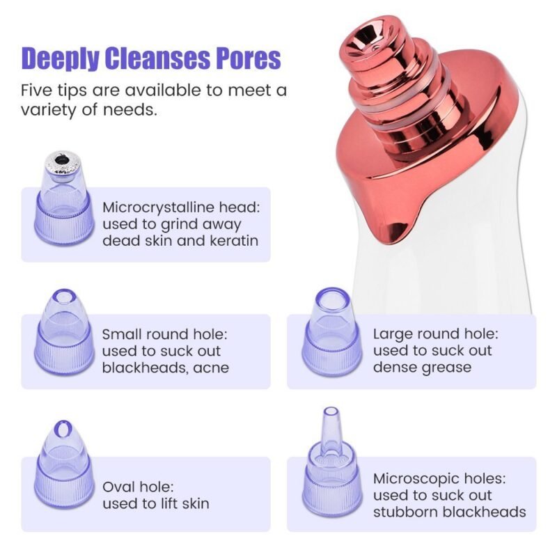 Blackhead Remover Instrument Black Dot Remover Acne Vacuum Suction Face Clean - Image 3